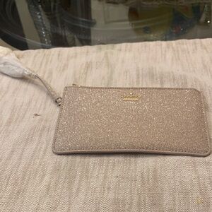 BRAND NEW NWOT Kate Spade Sparkling Wristlet -ROSE GOLD